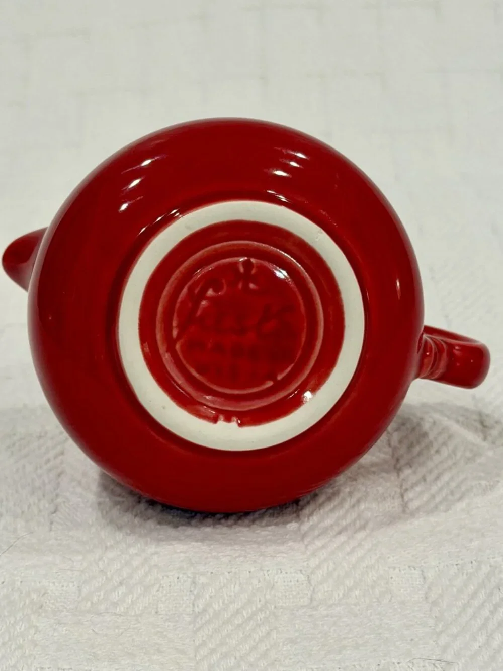 Fiesta Scarlet Red Creamer – Made in USA – Homer Laughlin Fiestaware